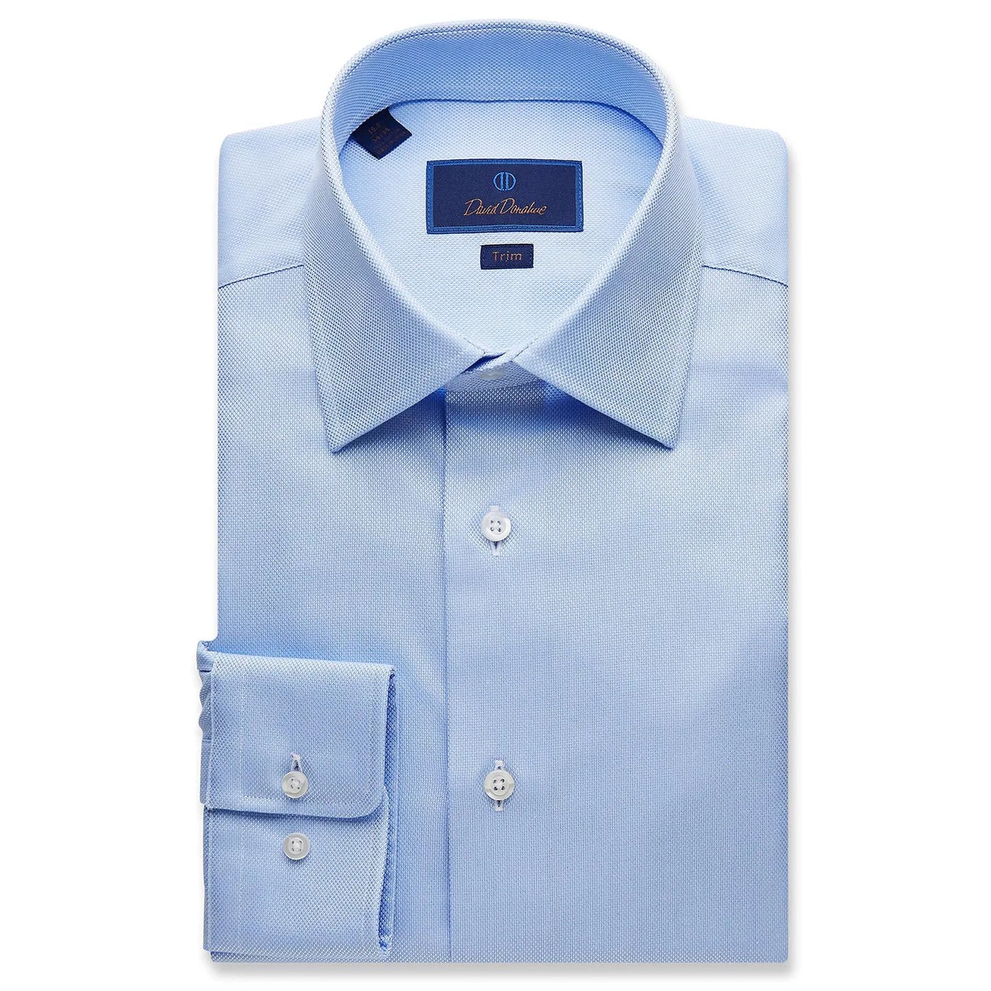 David Donahue Dress Shirt - Royal Oxford (2 Colors) (Trim)