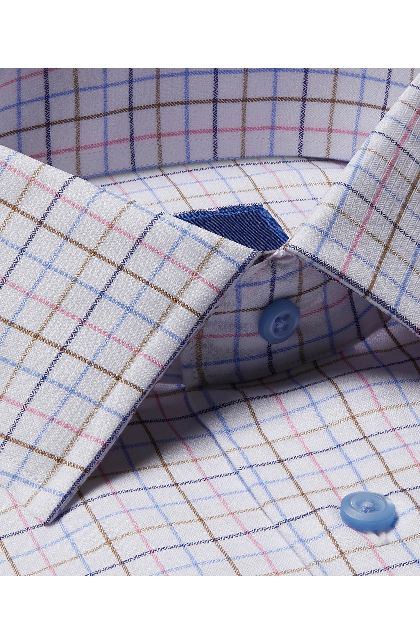 David Donahue White & Dune Tattersall Dress Shirt