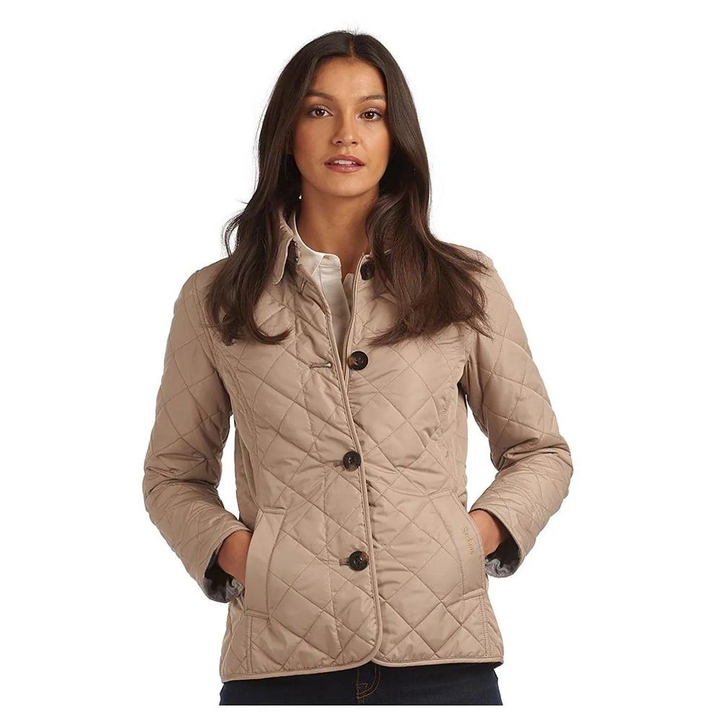 Barbour hamble sale quilted coat burgundy