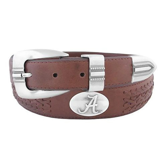 Zeppro Braided Belt with Alabama Conch Brown