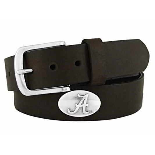 Zeppro No Tip Leather Belt with Alabama Conch (2 colors)