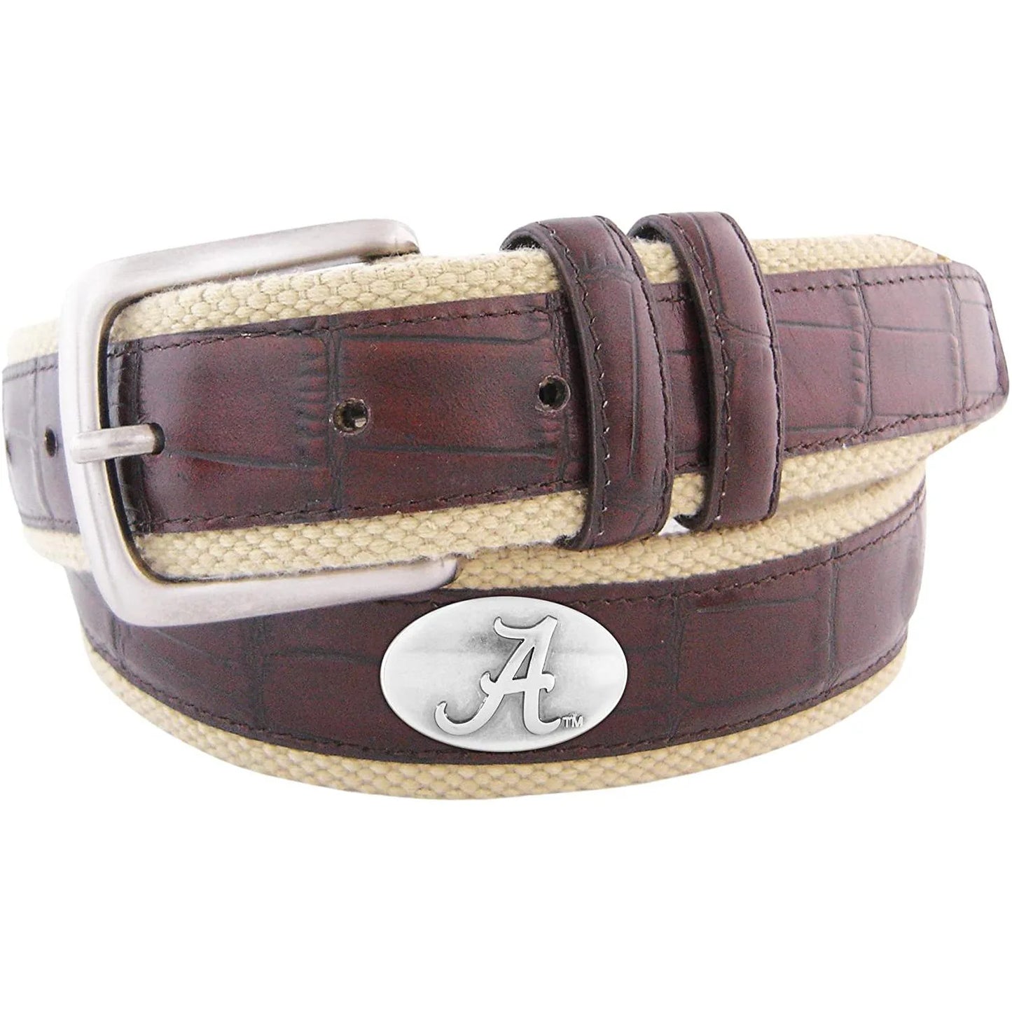Zeppro Concho Leather Croc with Buff Canvas