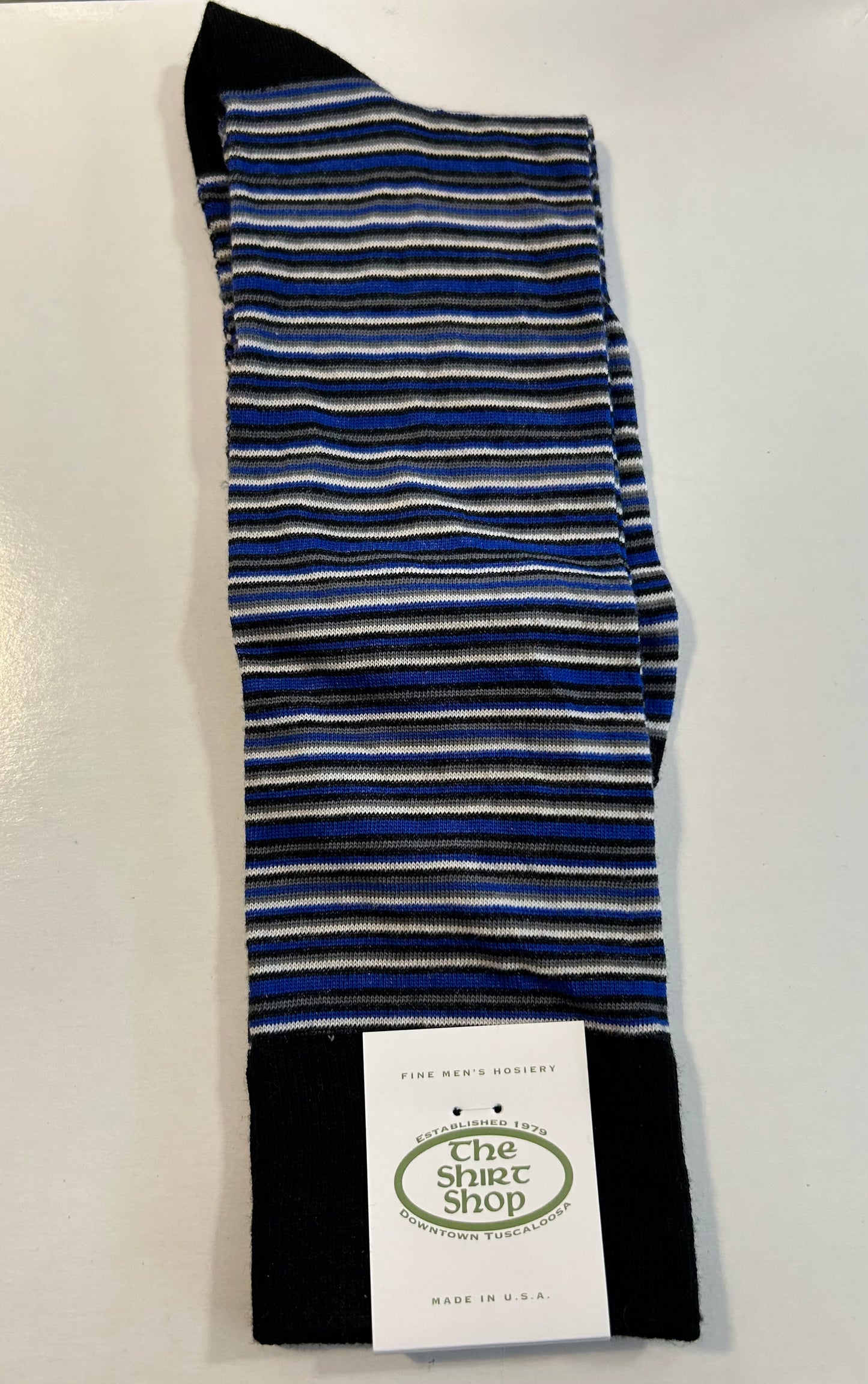The Shirt Shop Dress Socks - Black/Royal/Charcoal