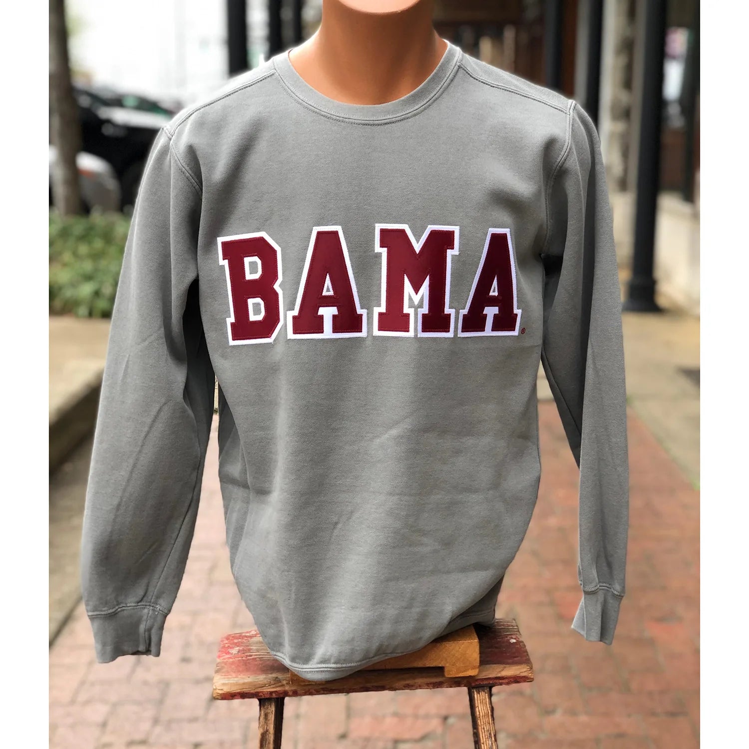 Custom Alabama Sweatshirt with BAMA in applique letters