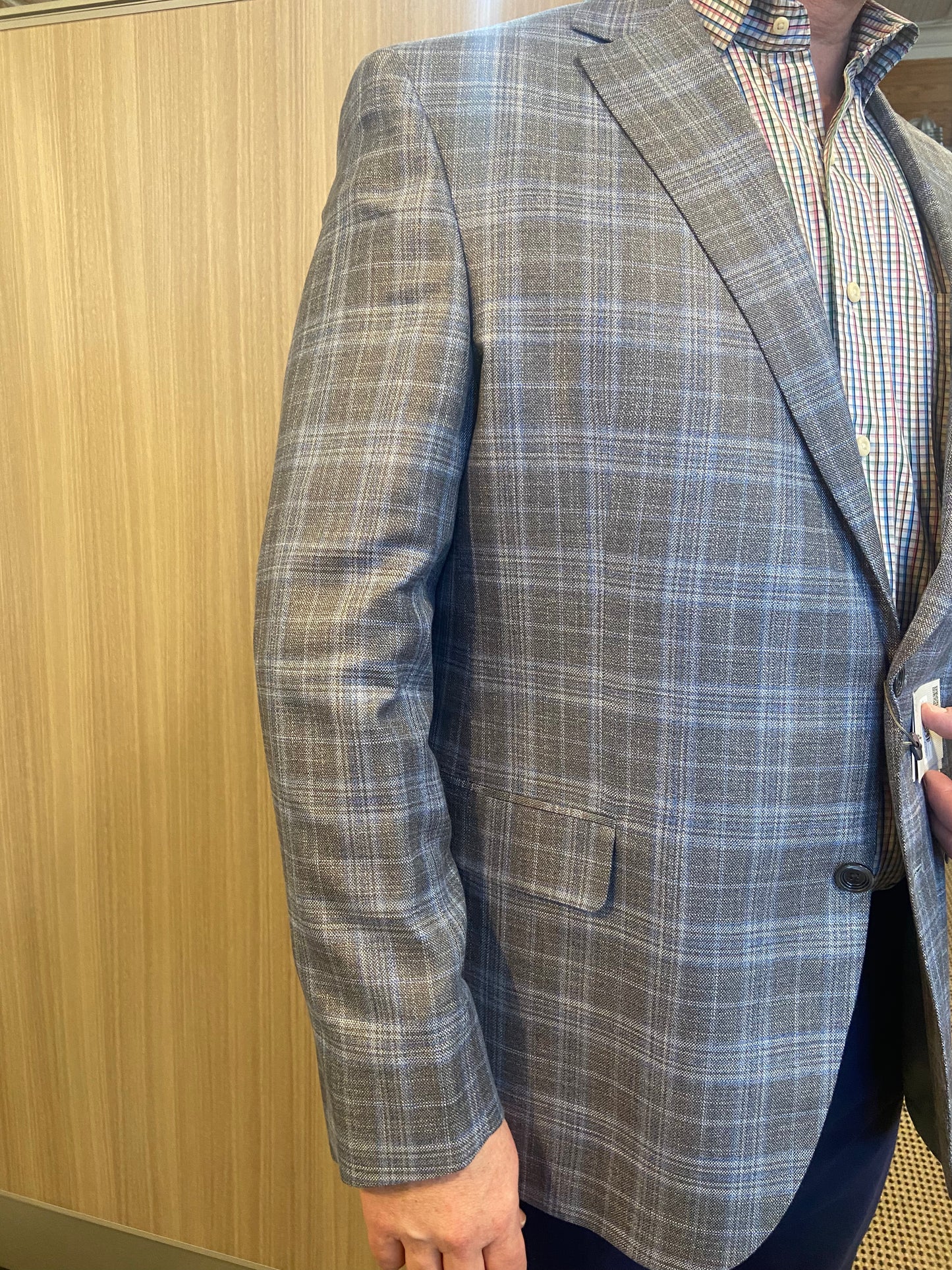 Jack Victor Light Gray/Blue Sport Coat