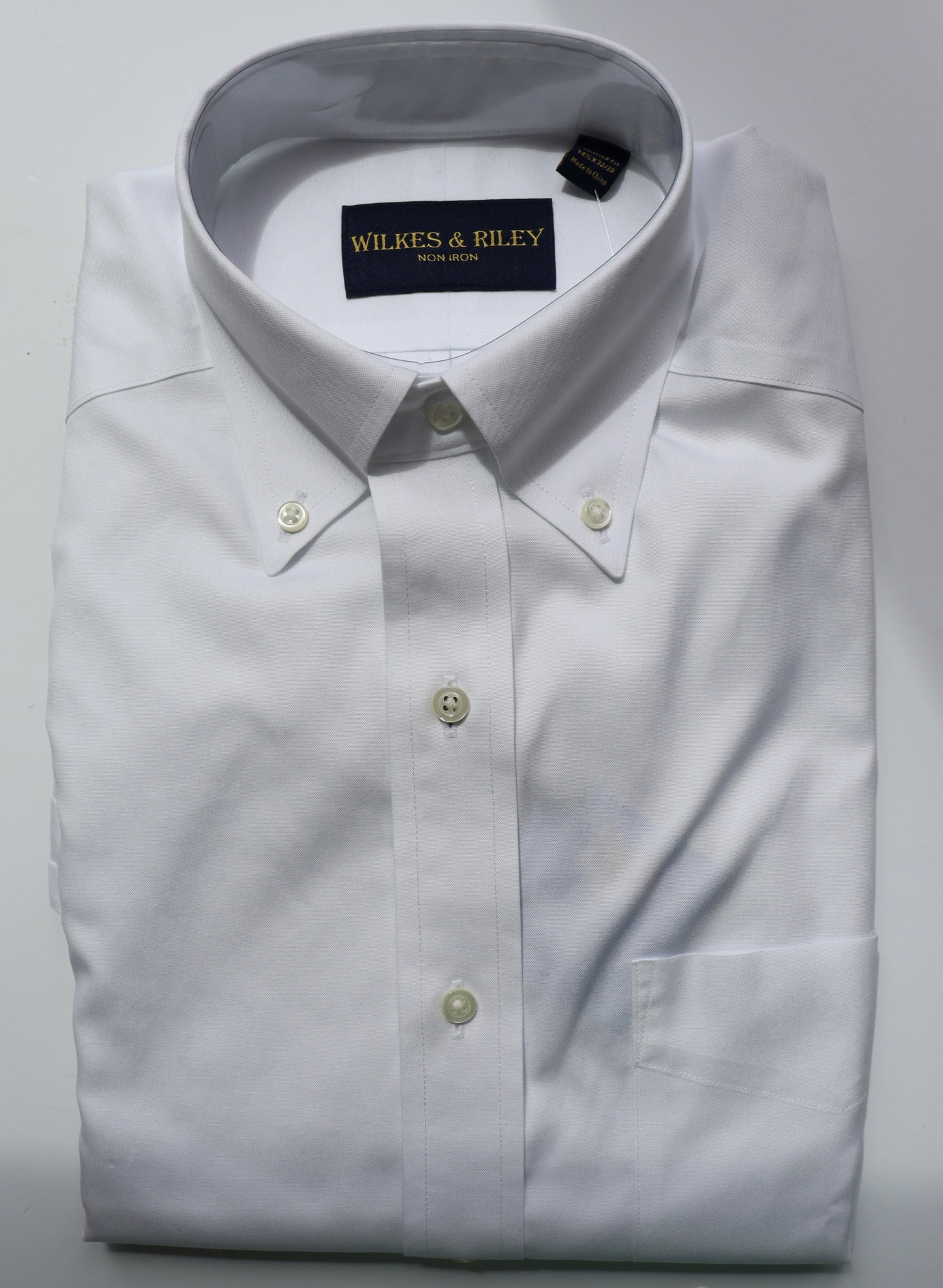 The Shirt Shop Dress Shirt - White Button Down (Exact Sleeve Length)